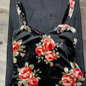 Forever 21 floral bodysuit